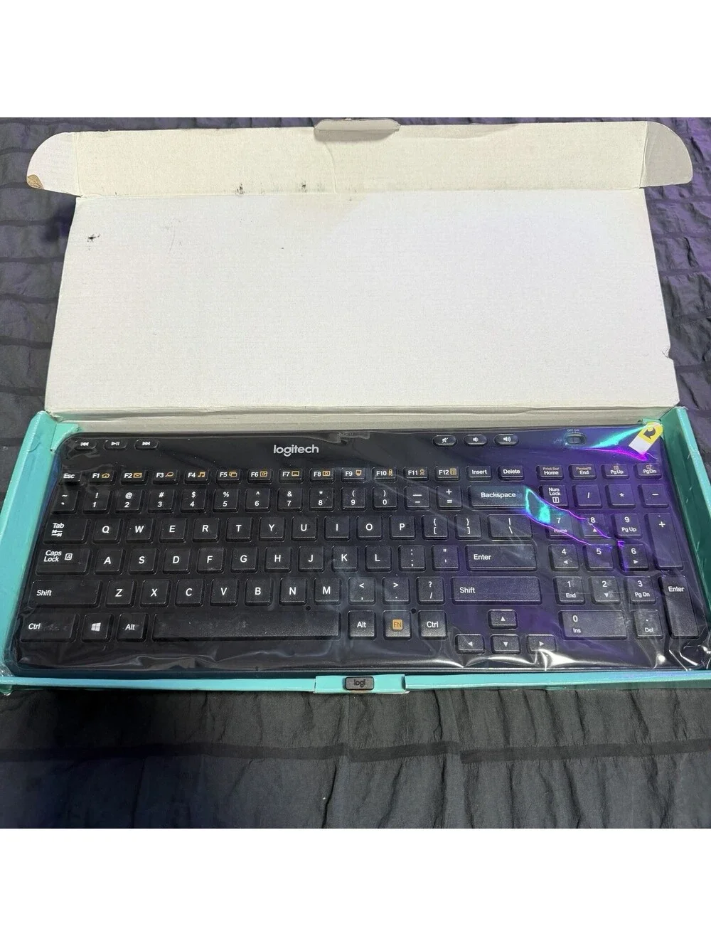 Logitech K360 Y-R0042 Wireless Black Keyboard w USB Receiver